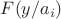 $F(y/a_i)$