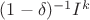 $(1-\delta)^{-1}I^k$