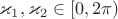 $\varkappa_{1},\varkappa_{2} \in [0,2\pi)$