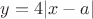 $y=4|x-a|$