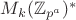 $M_k(\mathbb Z_{p^a})^*$