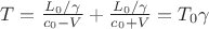 $T = \frac{L_0/\gamma}{c_0 - V} + \frac{L_0/\gamma}{c_0 + V} = T_0 \gamma$