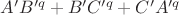 $A'B'^q + B'C'^q + C'A'^q$