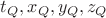 $t_Q,x_Q,y_Q,z_Q$ $t_Q,x_Q,y_Q,z_Q$