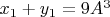 $x_1+y_1=9A^3$