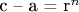 c &ndash; a = r^n