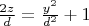 $
\frac{{2z}}{d} = \frac{{y^2 }}{{d^2 }} + 1
$