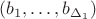 $(b_1,\ldots,b_{\Delta_1})$