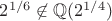 $2^{1/6} \not \in  \mathbb{Q}(2^{1/4})$