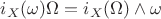 $i_{X}(\omega) \Omega = i_{X}(\Omega) \wedge \omega$