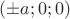 $(\pm{a};0;0)$