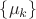 $\{\mu_k\}$