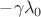 $-\gamma \lambda_0$