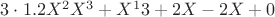 $3 \cdot 1.2 X^2 X^3 + X^13 + 2X - 2X + 0$