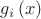 $\[{g_i}\left( x \right)\]$