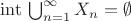${\rm int}\, \bigcup_{n=1}^\infty X_n = \emptyset $