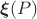 $\boldsymbol\xi(P)$