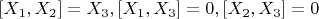 $[X_1,X_2]=X_3,[X_1,X_3]=0,[X_2,X_3]=0$
