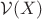 ${\displaystyle {\mathcal {V}}(X)}$