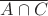 $\overline{A\cap C}$