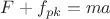 $F+f_{pk}=ma$