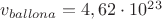 $v_{ballona}=4,62\cdot 10^{23}$