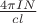 $\frac{4\pi IN}{cl}$