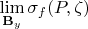 $\lim\limits_{\mathbf{B}_y} \sigma_f(P,\zeta)$