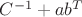 $C^{-1}+ab^T$