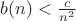 $b(n)<\frac c{n^2}$