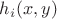 $h_i(x,y)$