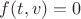 $f(t,v)=0$