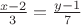 $\frac{{x - 2}}
{3} = \frac{{y - 1}}
{7}$