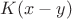 $K(x-y)$