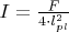 $I = \frac{F}{{4 \cdot l_{pl}^2}}$