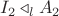 $I_2\triangleleft_l A_2$
