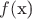 $f($x)