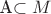 A\subset M