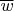 $\overline{w}$