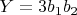 $Y = 3b_1b_2$