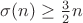 $\sigma(n)\ge{3\over 2}n$