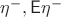 $\eta^-, \mathsf{E}\eta^-$