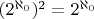 $(2^{\aleph_0})^2=2^{\aleph_0}$