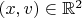 $(x,v)\in \mathbb R^2$