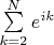 $ \[ \sum\limits_{k = 2}^N {e^{ik} } \]$