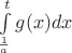 $\int\limits_{\frac1a}^{t}g(x)dx$
