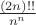 $\frac{(2n)!!}{n^{n}}$
