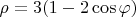 $\rho = 3(1-2\cos\varphi)$