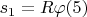 $s_1=R\varphi\eqno(5) $