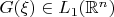 $G(\xi)\in L_1(\mathbb{R}^n)$